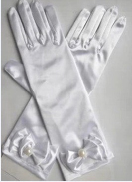 Manufacturers Direct Sales Of Children's Dress Bow Gloves Dance Dress Princess Dress Special Gloves Color Ding Gloves details Picture