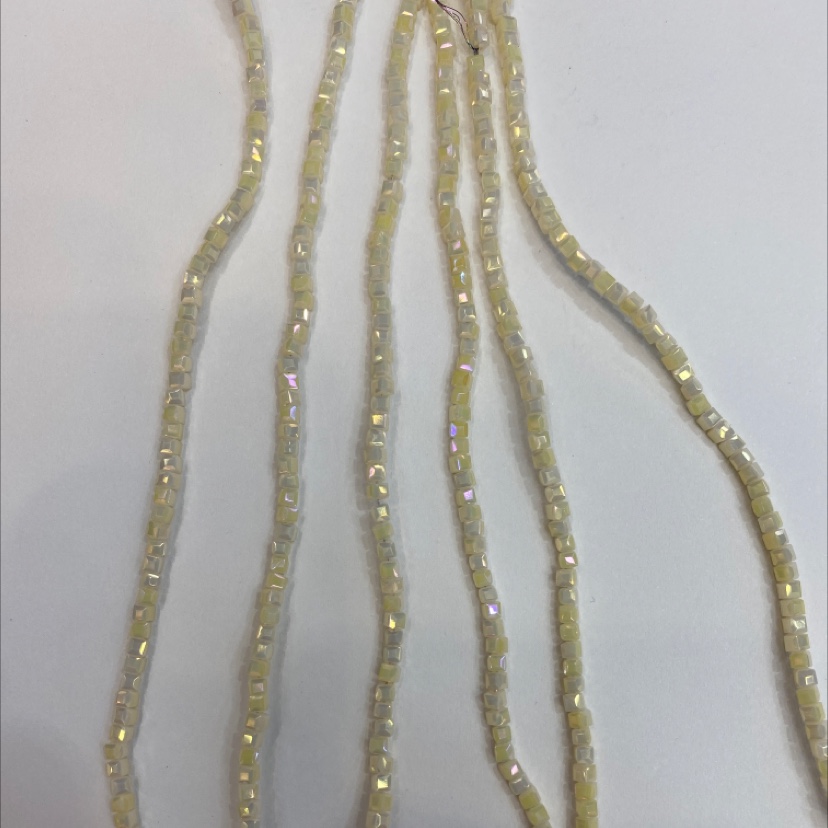 2X2四方珠电镀色 超迷人 优雅  星逸水晶 水晶工艺品