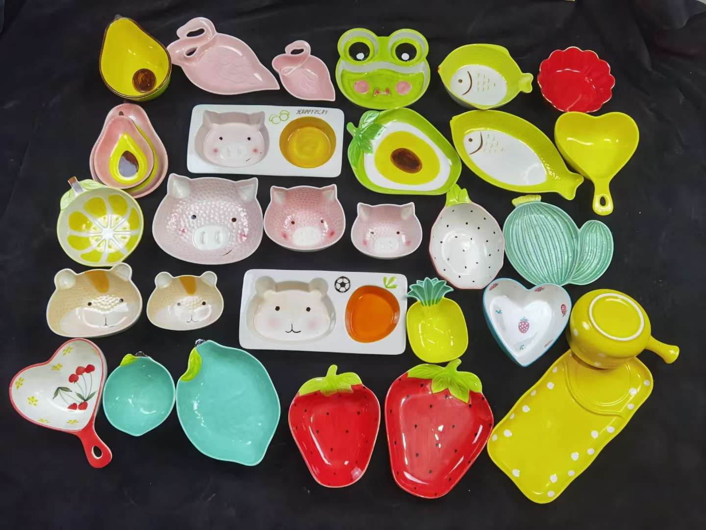 Cartoon Fruit Ceramic Bowl Mix Application Scenario
