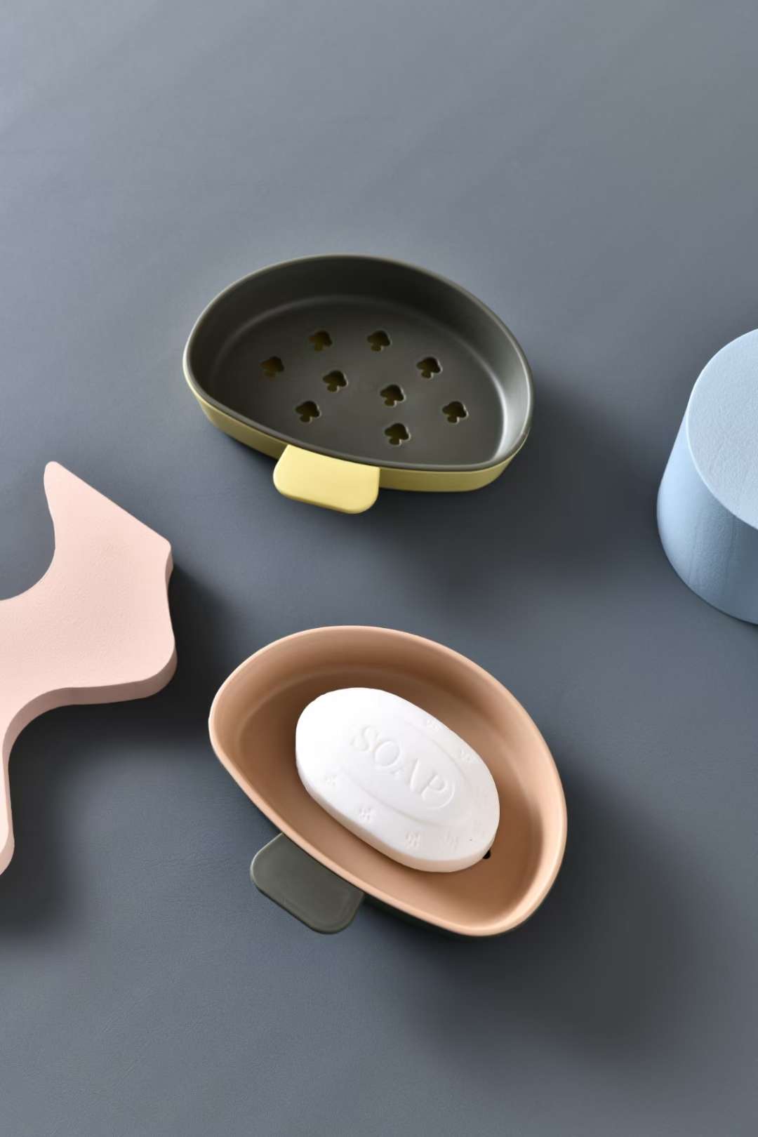 New Cream Mushroom Drain Soap Box Item Picture