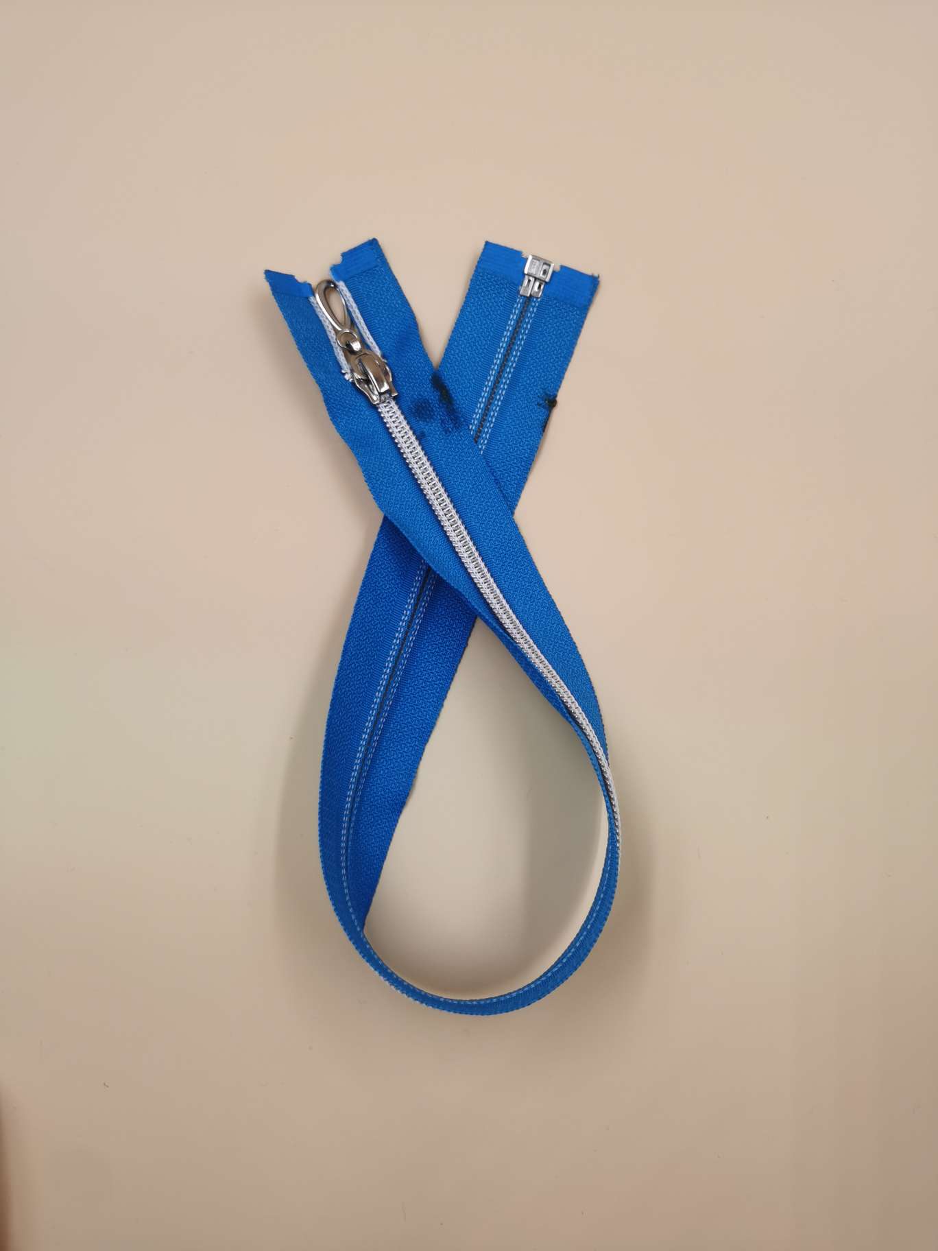 5号银齿拉链 挂镀封釉水滴头 45cm 蓝色详情2