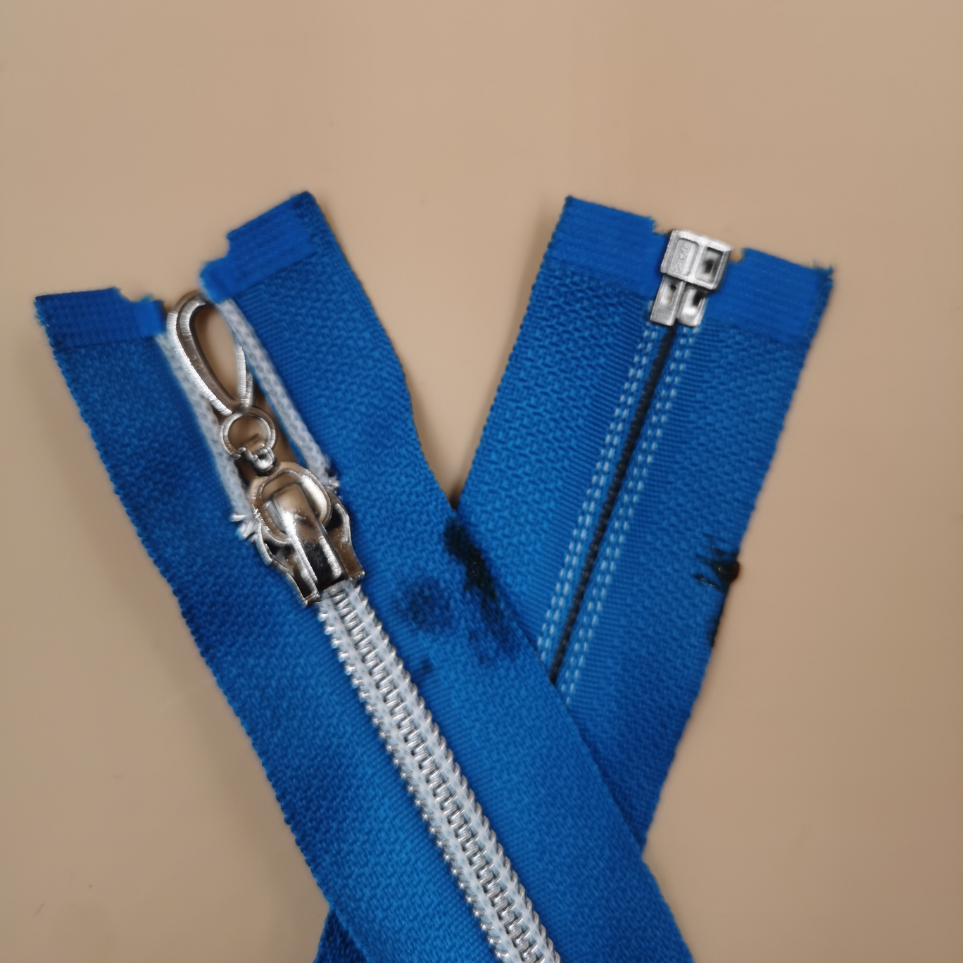5号银齿拉链 挂镀封釉水滴头 45cm 蓝色详情1