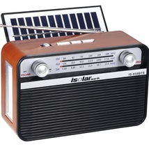 太阳能收音机 充电多功能太阳能发电式便携收音机 多波段蓝牙音箱