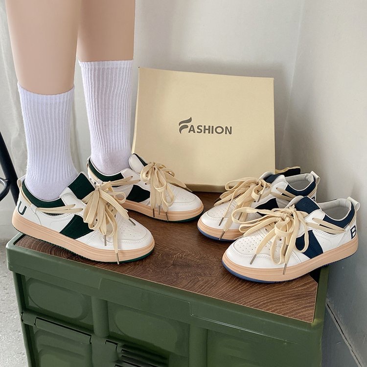 港风女潮鞋ins2021秋季超火百搭板鞋学生小白鞋韩版休闲运动鞋详情图17