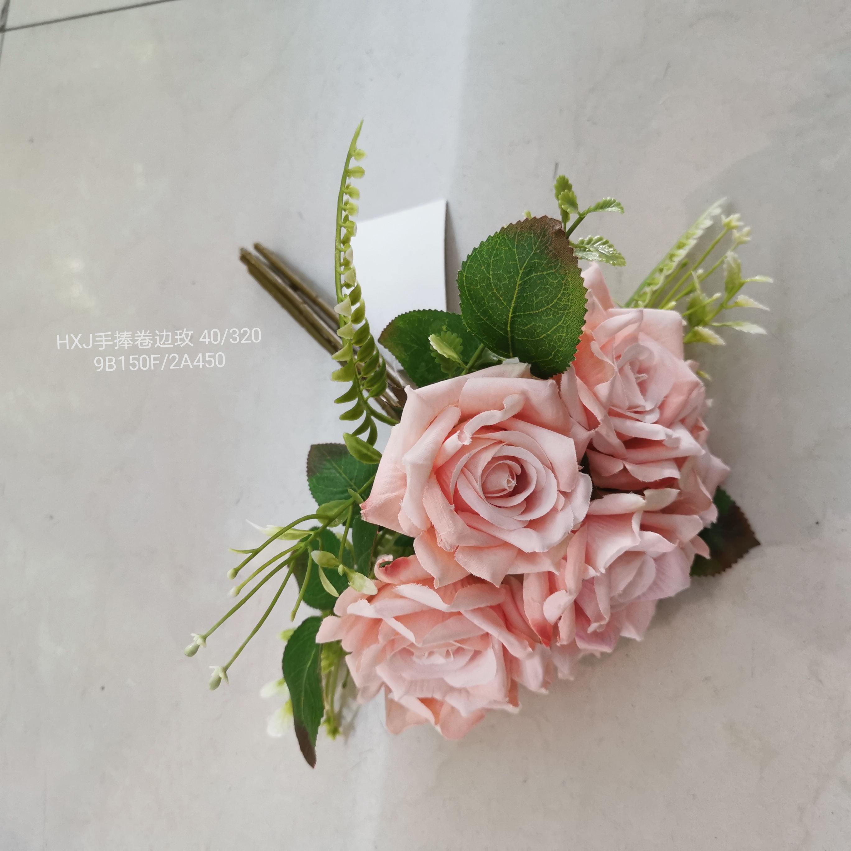Artificial plant rattan wall hanging bundle wedding video tree arch decorative rattan vine vine flowers rose bouquet of autumn color tie bouquet hand tie 8