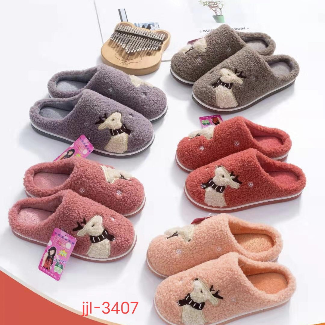 棉拖鞋女秋冬季室内家用家居情侣厚底保暖防滑加绒拖鞋男冬天