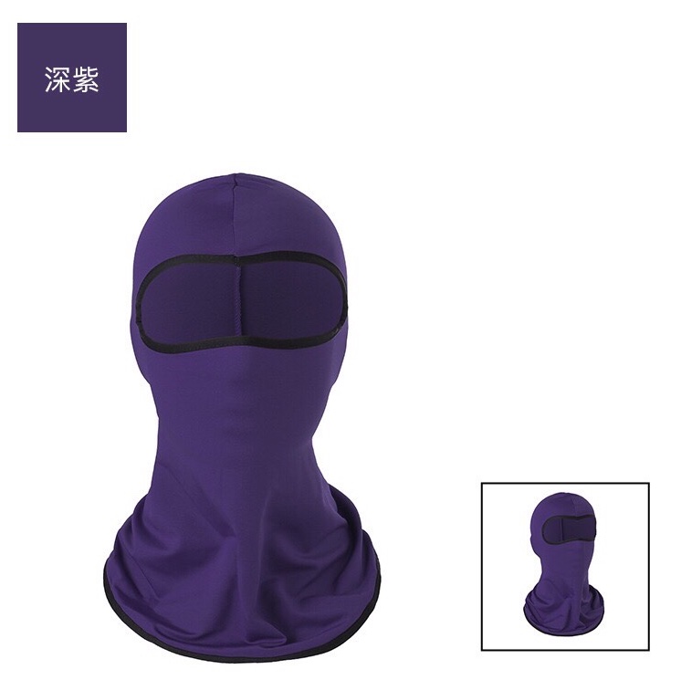 Cross-border CS mask headgear, ice silk cycling outdoor bicycle motorcycle inner liner camouflage sun protection headgear, dark purple for civilian civilian civilian civilian civilian civilian civilian civilian