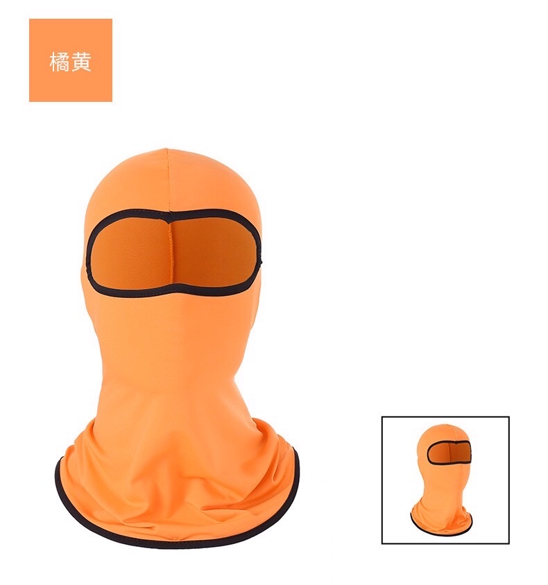 Cross-border CS mask headgear, ice silk cycling outdoor bicycle motorcycle inner liner camouflage sun protection headgear, orange, civilian, civilian, civilian detail image 1