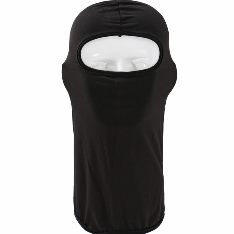 Cross-border CS mask headgear, ice silk, outdoor cycling, motorcycle inner liner, solid color sun protection headgear, black, civilian, civilian, civilian