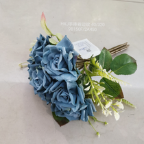 Artificial plant rattan wall hanging bundle wedding video tree arch decorative rattan vine vine flowers rose bouquet of autumn color tie bouquet hand tied 11