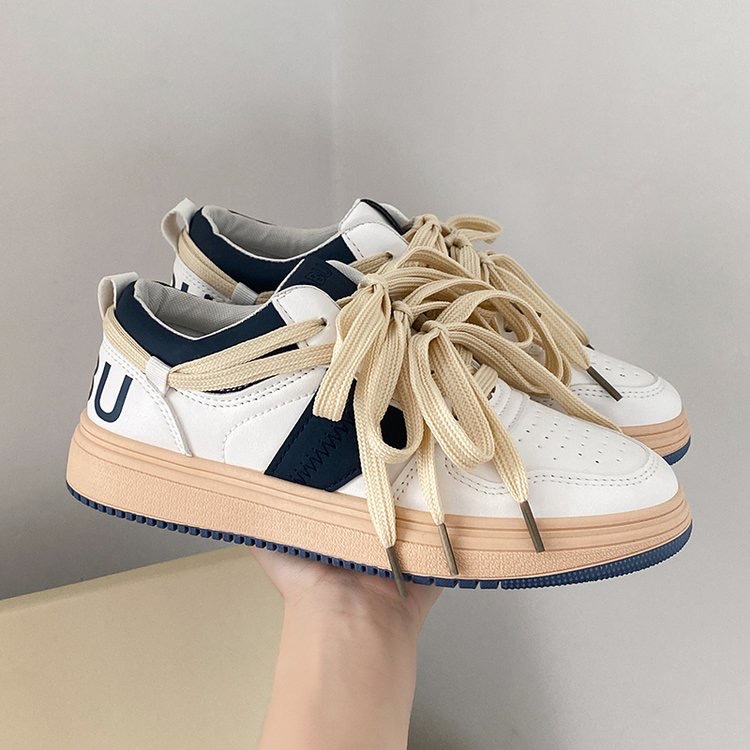 港风女潮鞋ins2021秋季超火百搭板鞋学生小白鞋韩版休闲运动鞋详情图1
