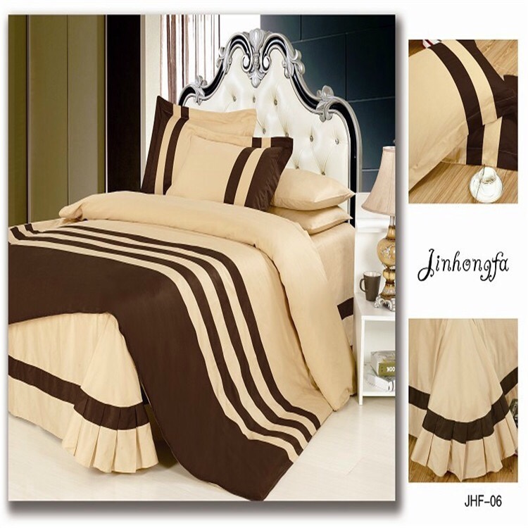 Yiwu snow dove pure cotton plain double four-piece set of authentic four-piece bedding wholesale