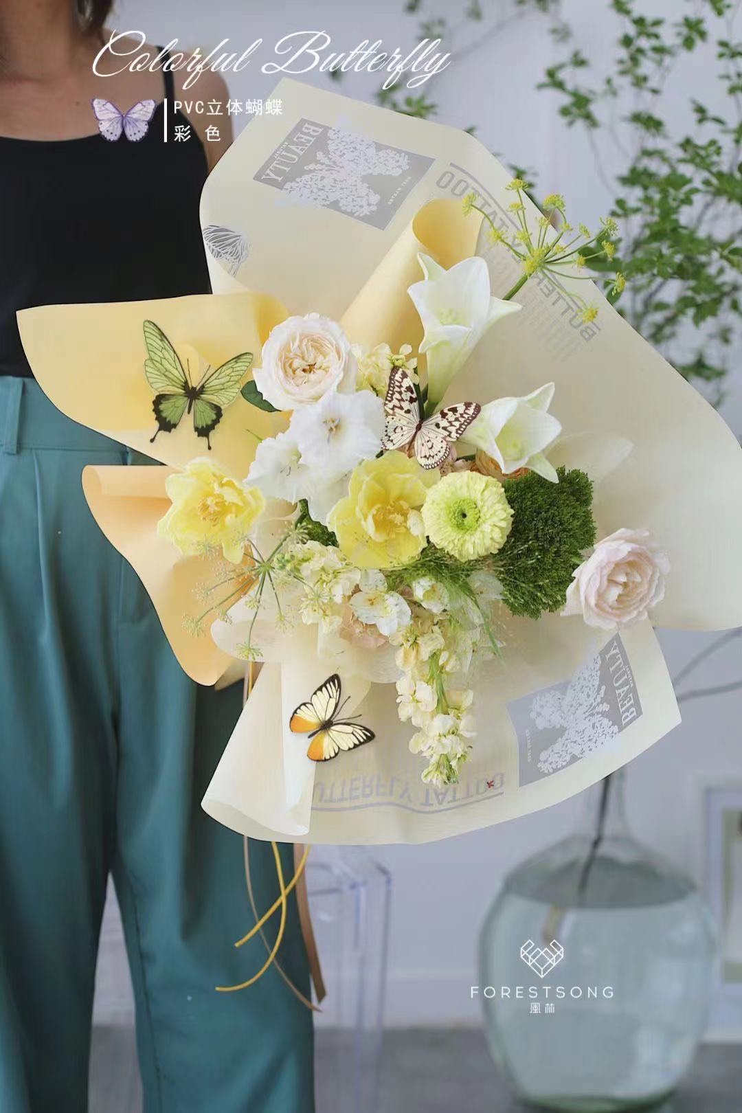 Wholesale of bouquet wrapping paper, Christmas wrapping paper, waterproof floral art paper, gift fresh flower wrapping paper Application Scenario