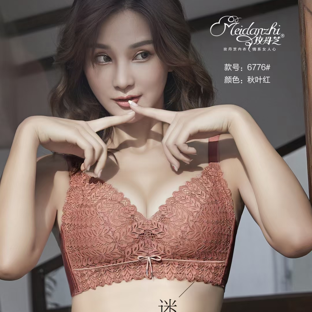 2021 The New Mdanzhi Exquisite Lace Bra Light Luxury Comfort Retraction Bra 6776
  