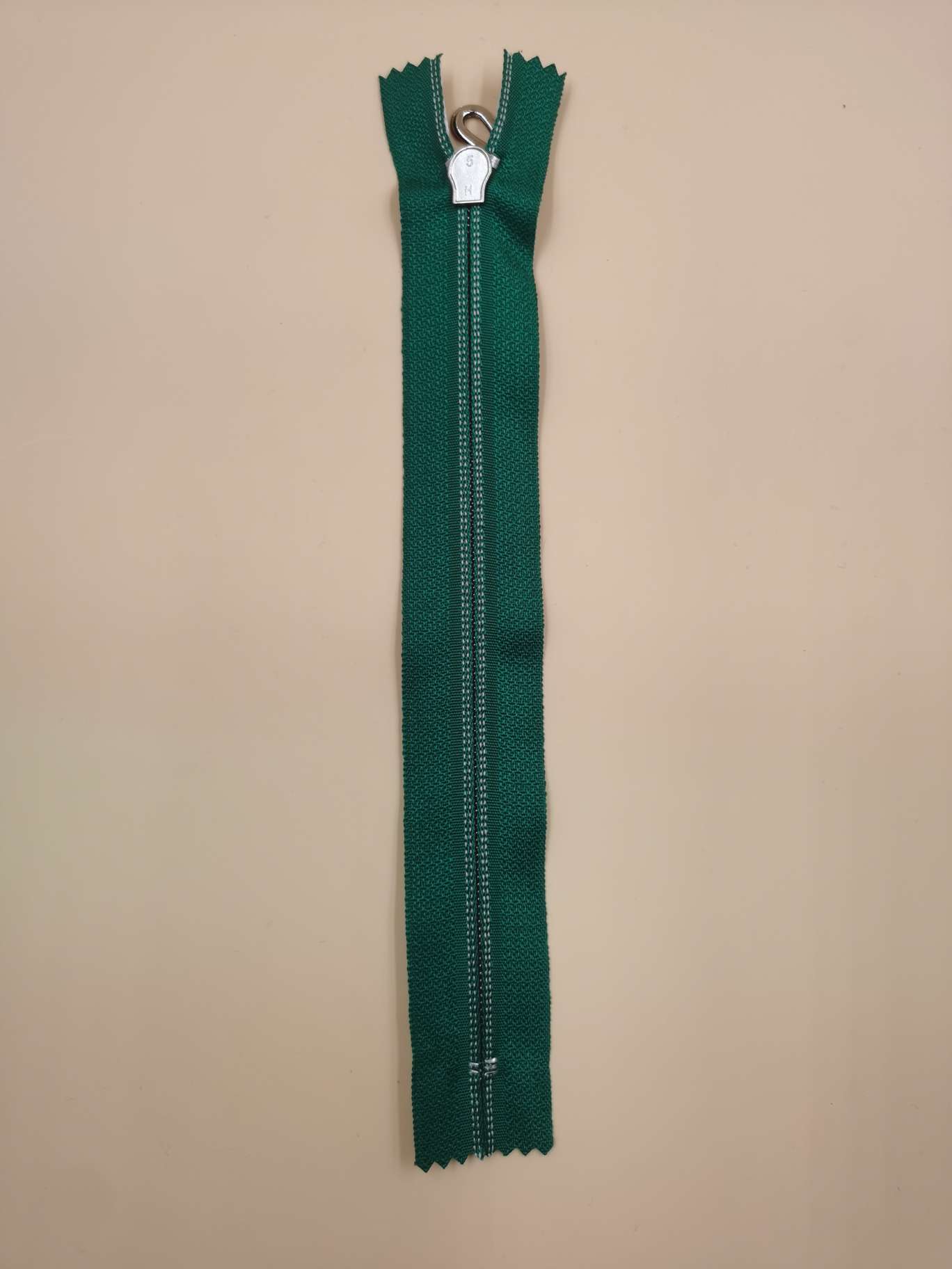 5号银齿拉链 挂镀封釉水滴头 20cm 绿色详情图3