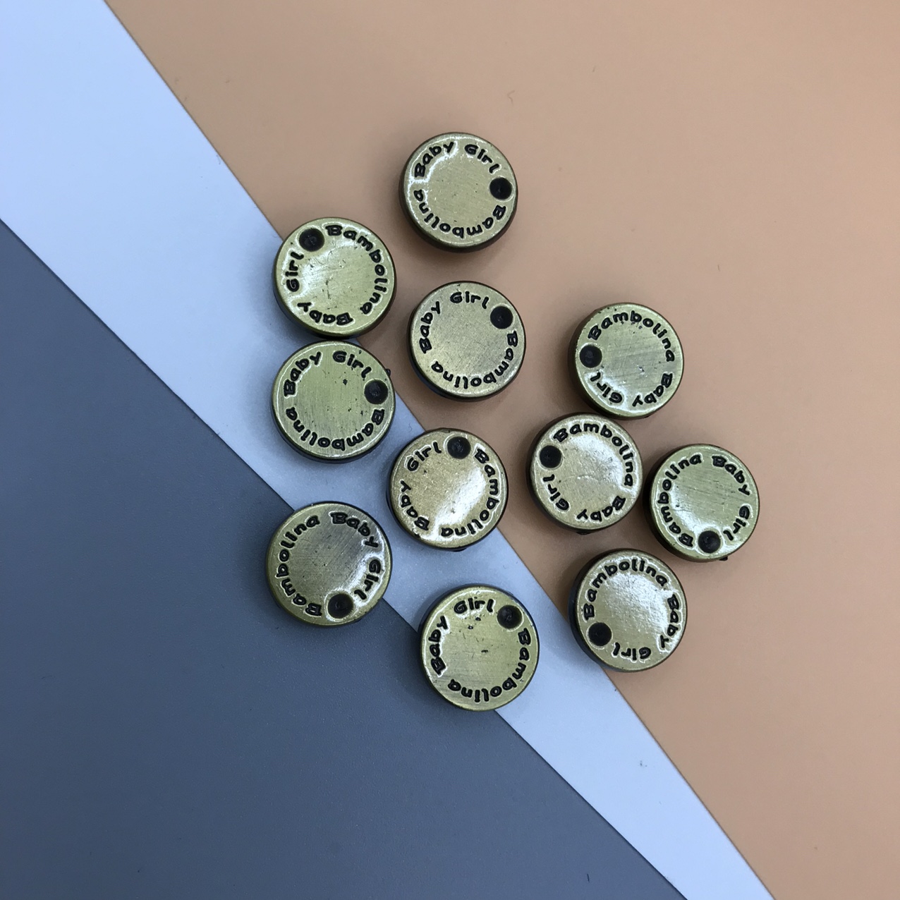 Vintage antique bronze alloy four-piece buckle for clothing accessories
