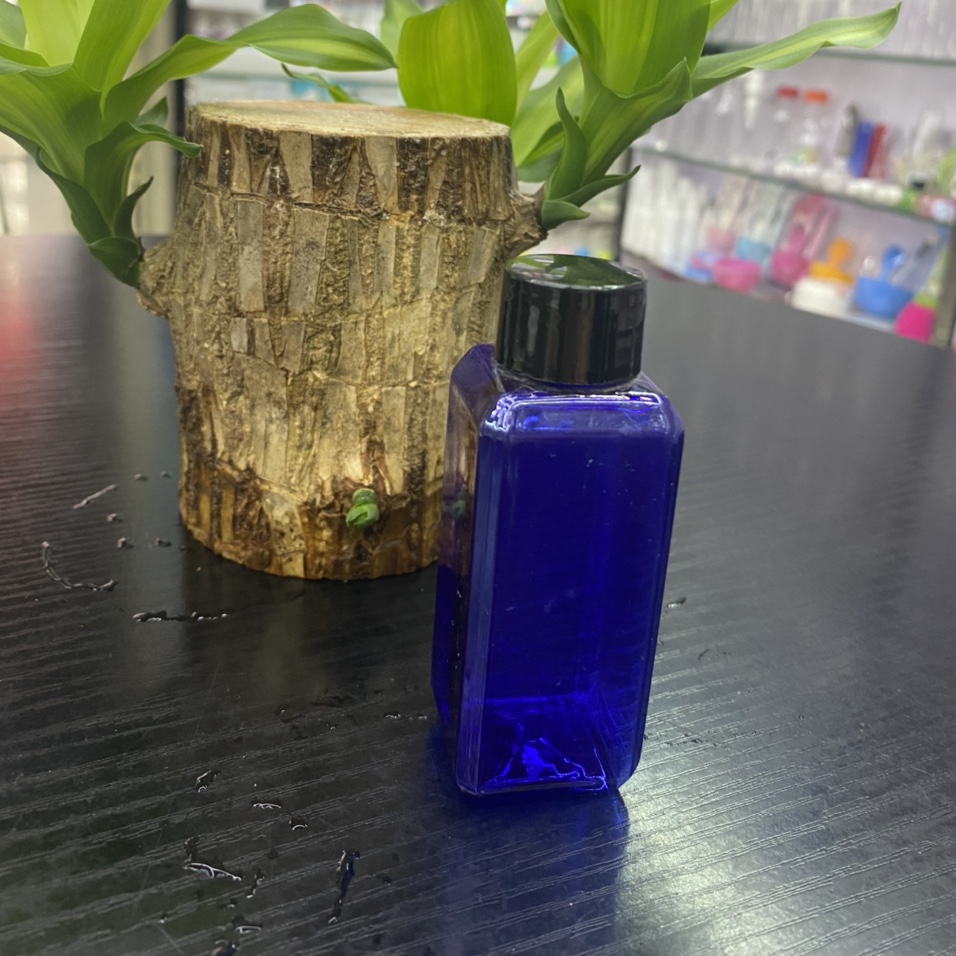 义乌好货宝蓝色异型瓶四方瓶简易盖