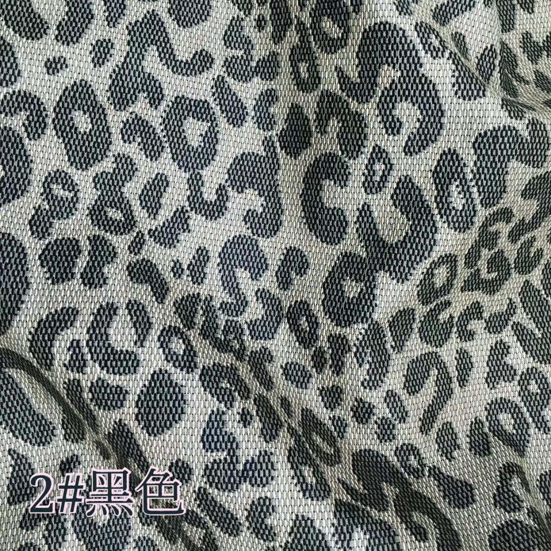 Black popular leopard print K1530 factory direct sales leather