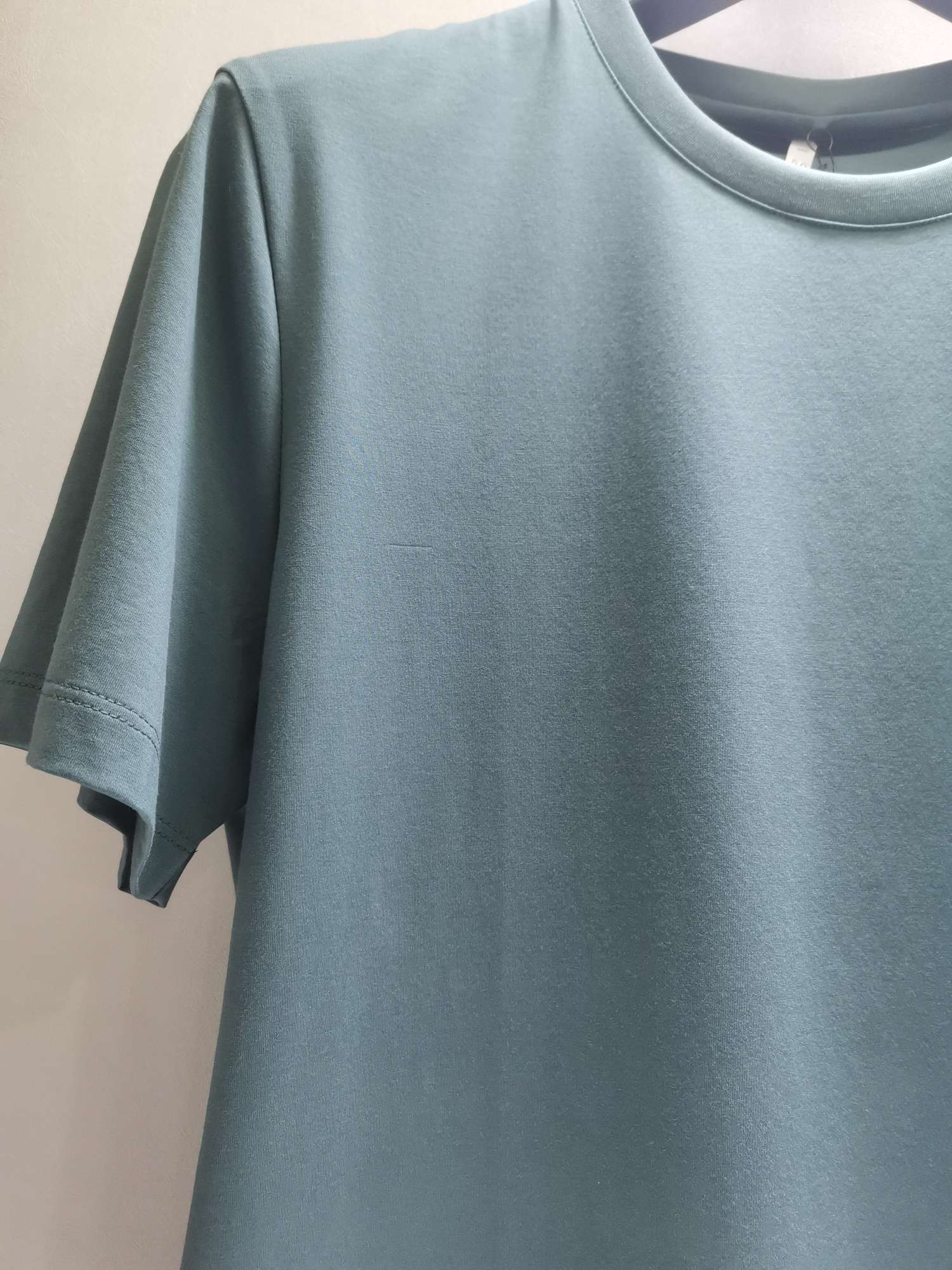 浅蓝色圆领/精棉T恤衫/1产品图