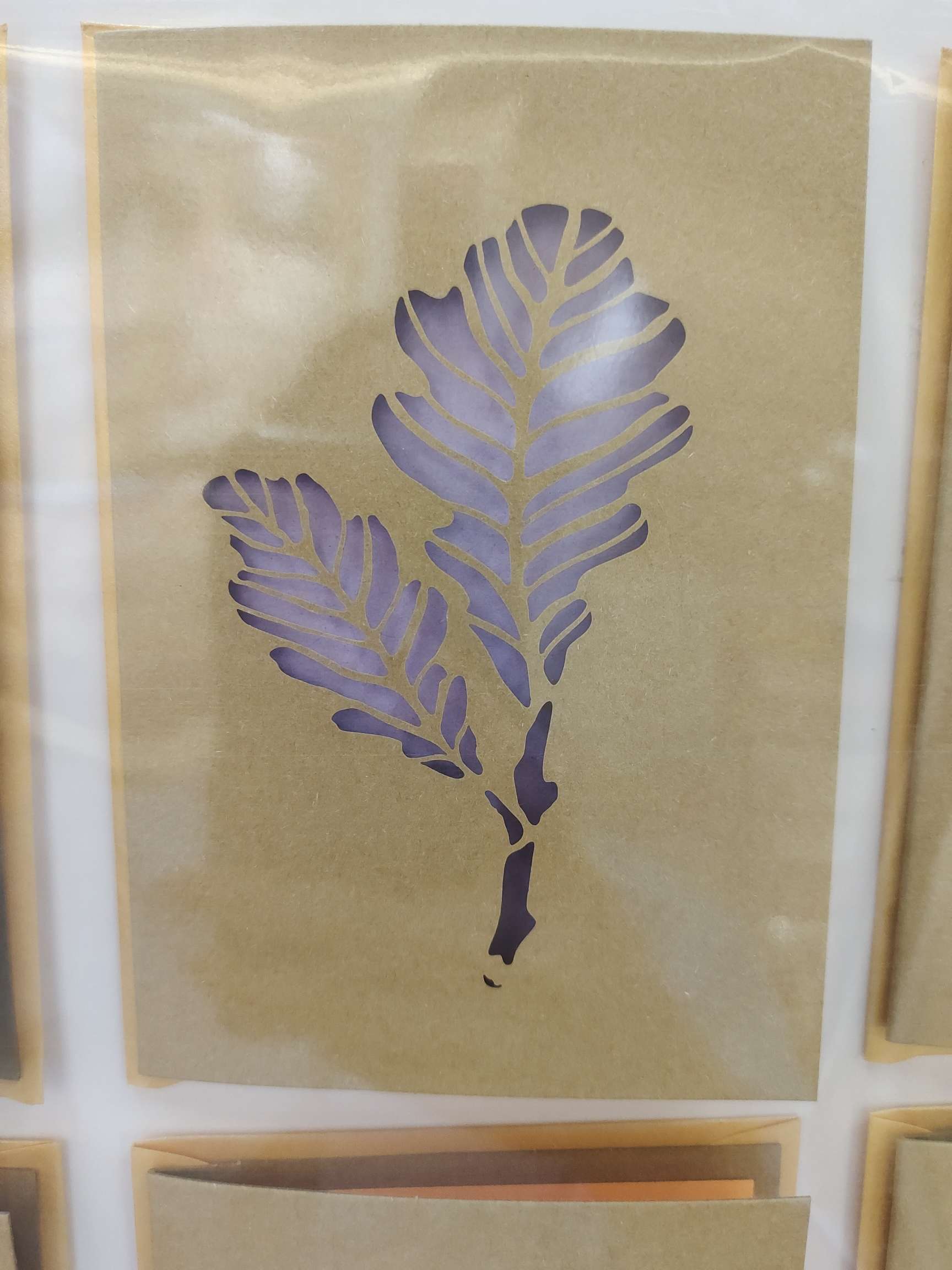 Ihenuo stationery, office stationery, greeting cards, kraft paper, carved leaves Specification image