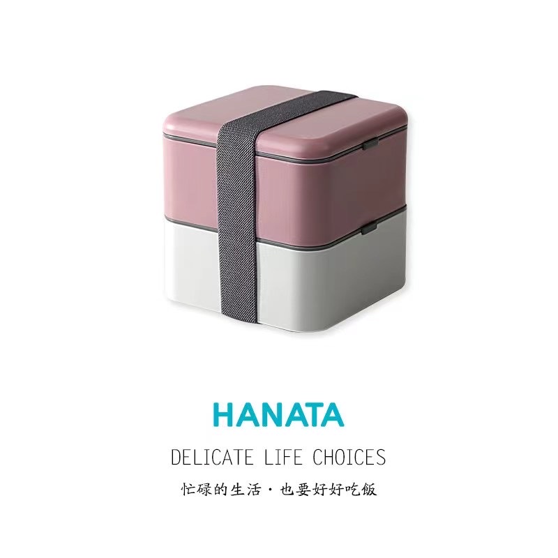 The double-layered lunch box is convenient to carry, small and cute details Picture