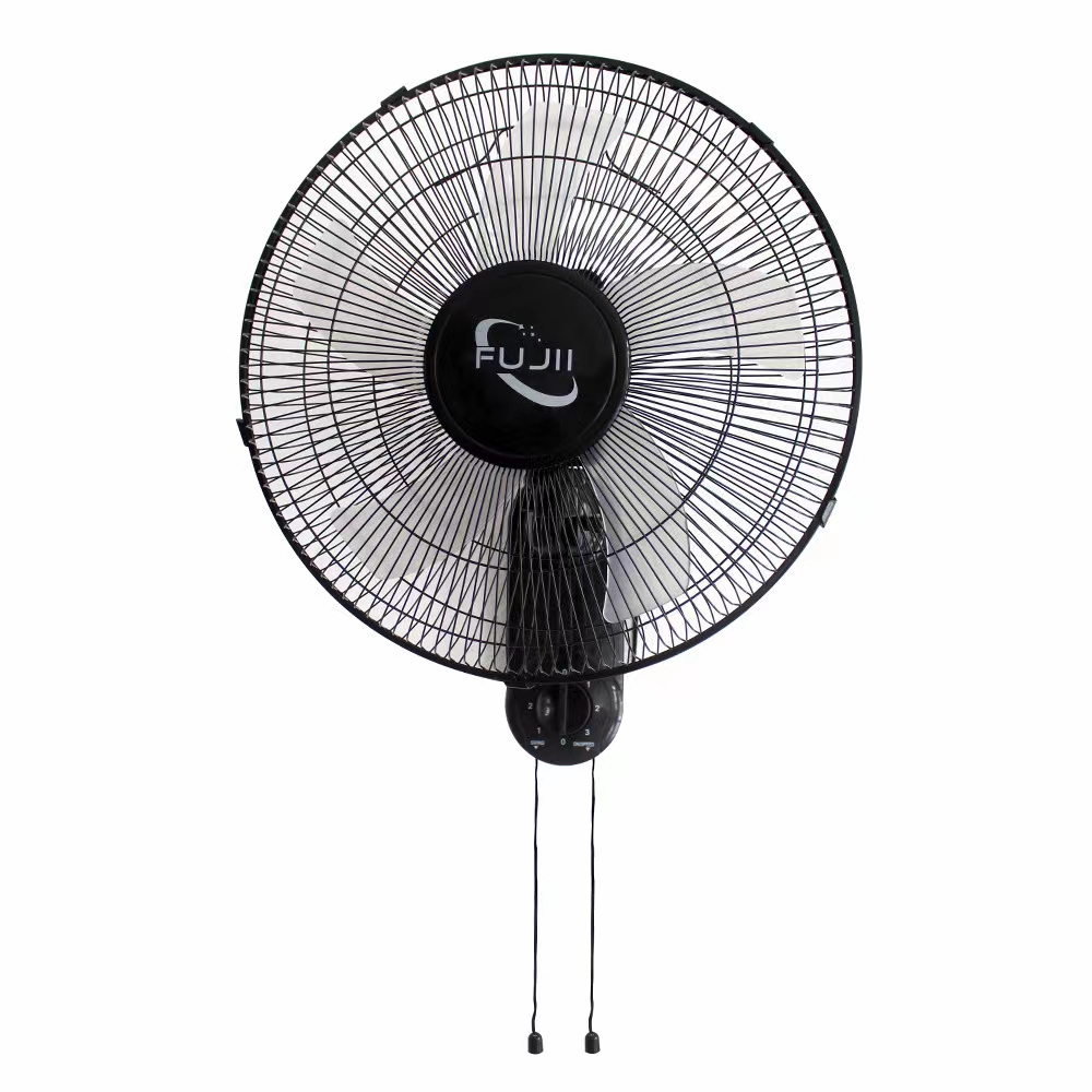 16-inch black double-line wall fan
