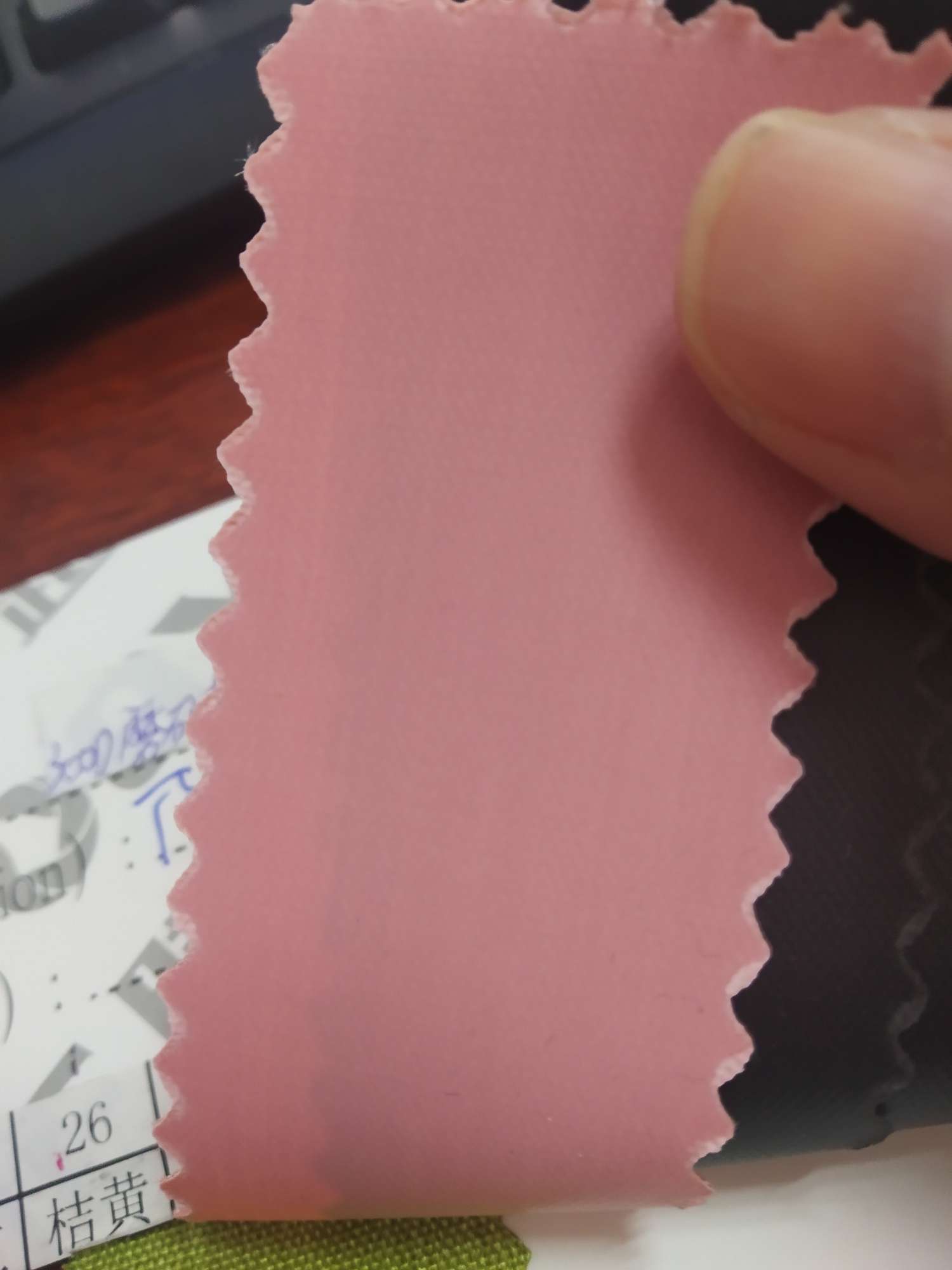 TY-- 029 300D Scrub can lift pvc waterproof 27# pink Specification drawing