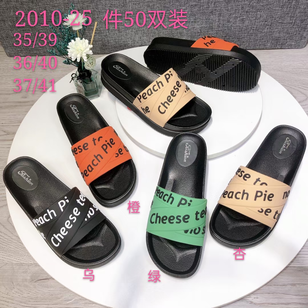 Off-the-shelf women's letter outerwear casual flip-flops 263
