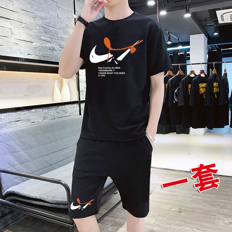 卫衣套装/整套男士休闲运动装春秋款中青年大码卫衣卫裤全套男装14