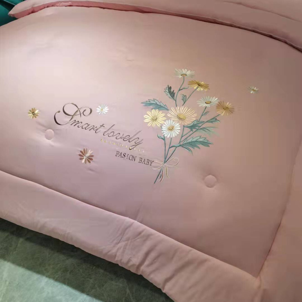 Milk Cotton Embroidered Winter Quilt