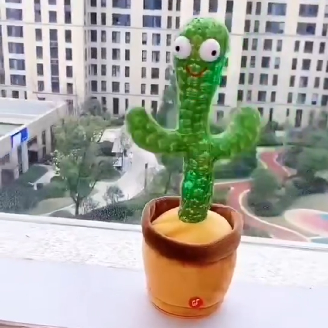 抖音爆款学说话跳舞仙人掌宝宝玩具