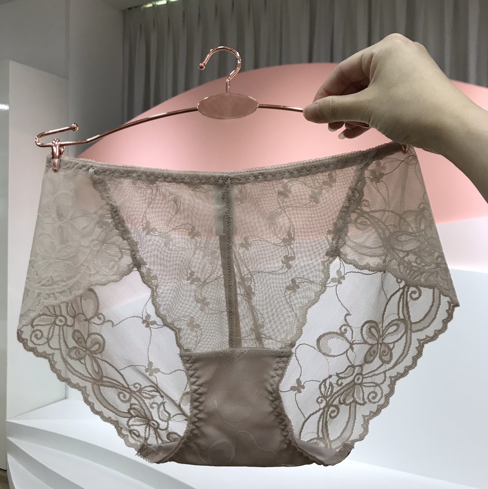 Japanese Girls Small Fresh Underwear Summer New Cotton Antibacterial Low-Waist Underwear Sexy Lace Seamless Underwear 1567