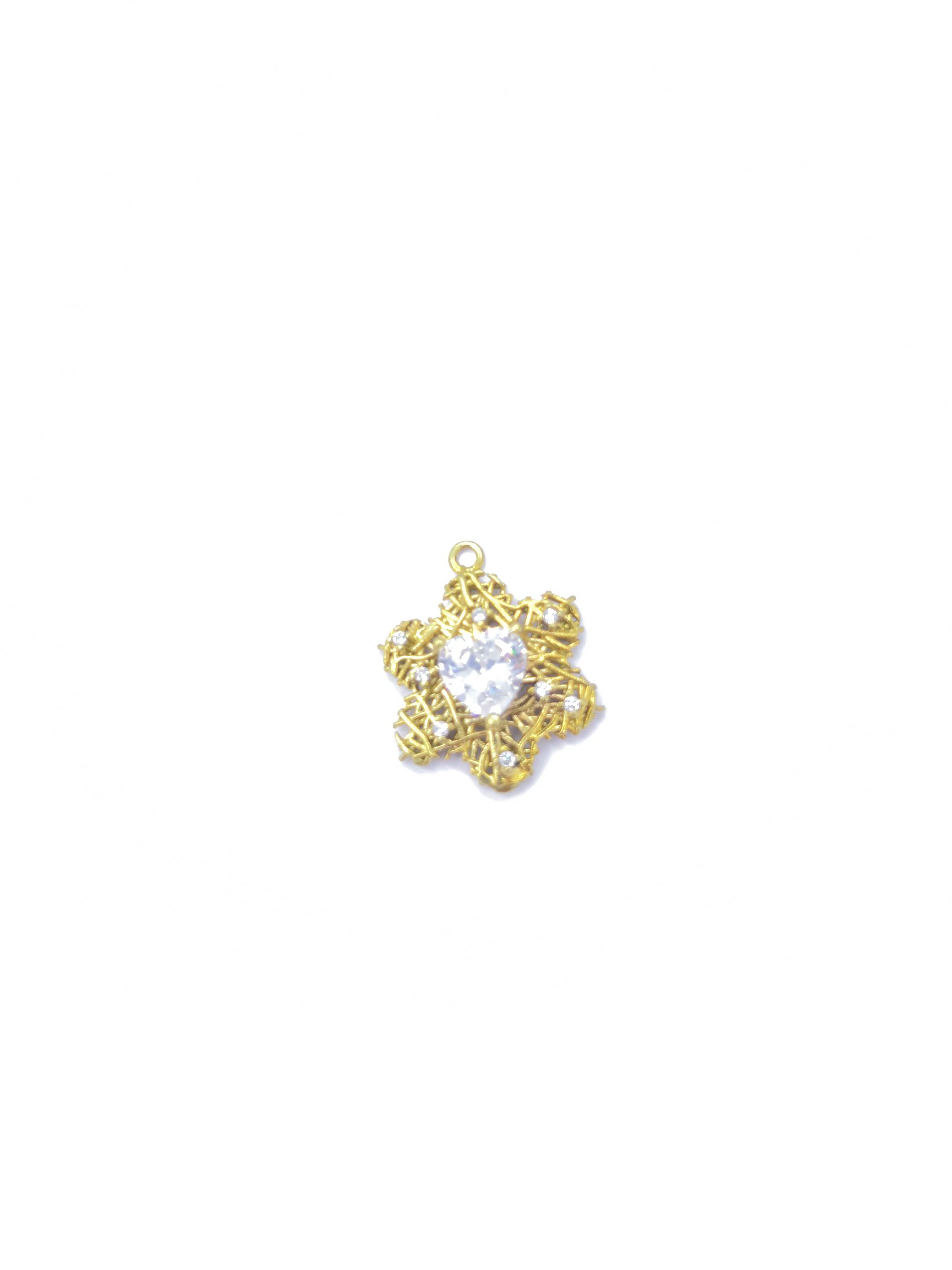 Aotong accessories mc07339 cast copper plum blossom diamond a hanging necklace pendant 1 thumbnail