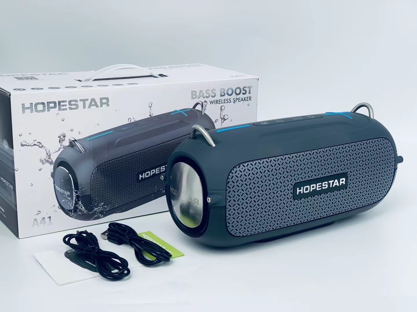 🆕HOPESTAR-A41
Bluetooth speaker Wireless heavy subwoofer dual speakers portable outdoor desktop