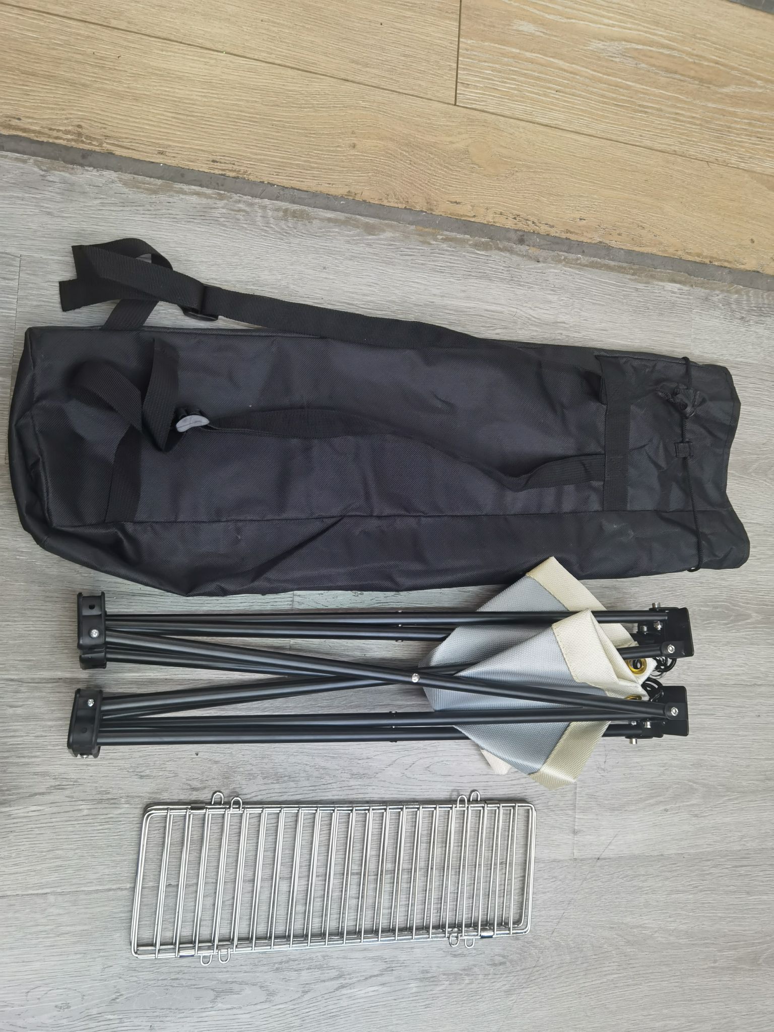 Outdoor Fire Rack High Temperature Melting Point 1000 Large Size 36*36 Collapsible Cloth Bag Grill undefined