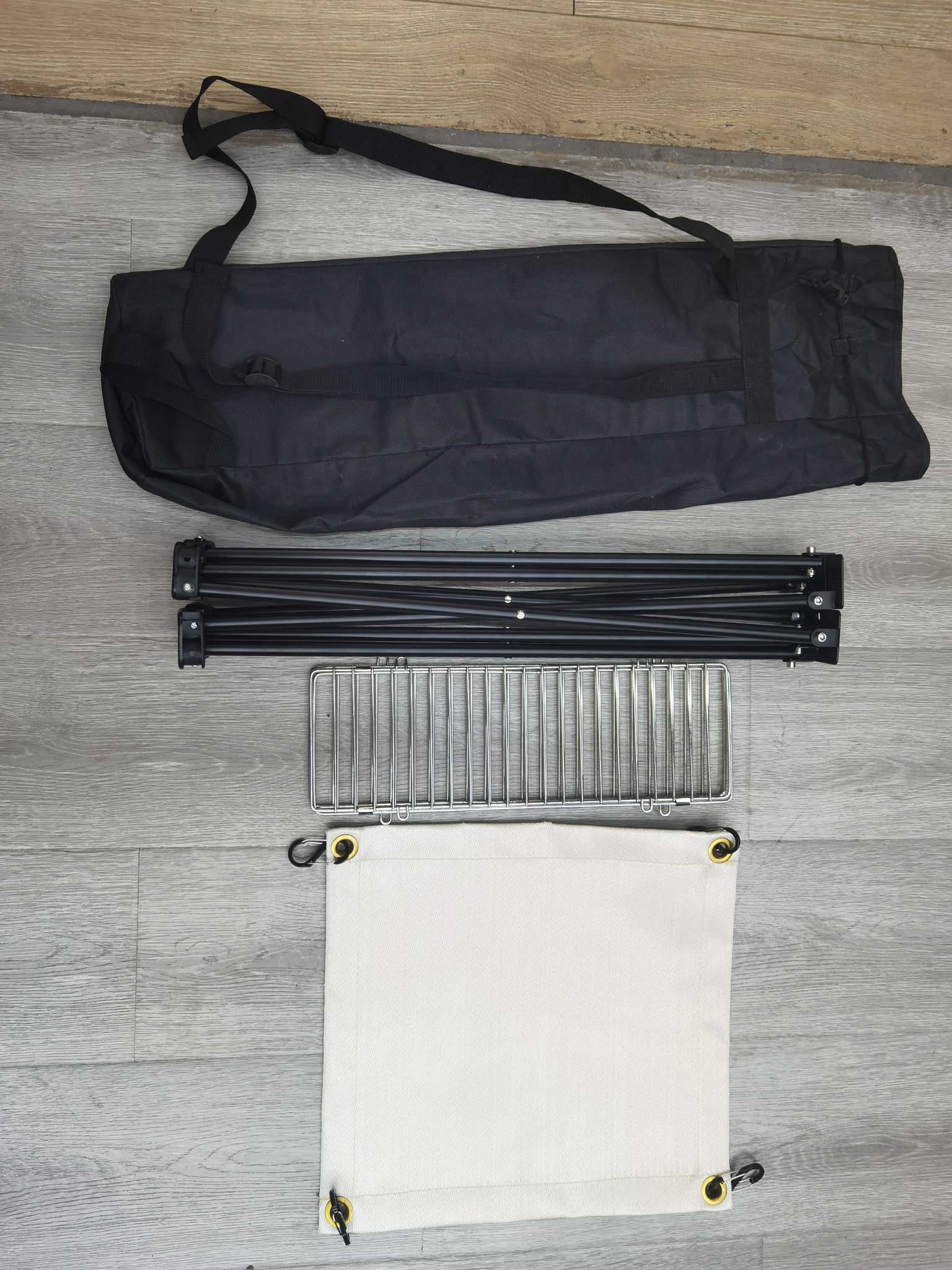 Outdoor Fire Rack High Temperature Melting Point 1000 Large Size 36*36 Collapsible Cloth Bag Grill undefined
