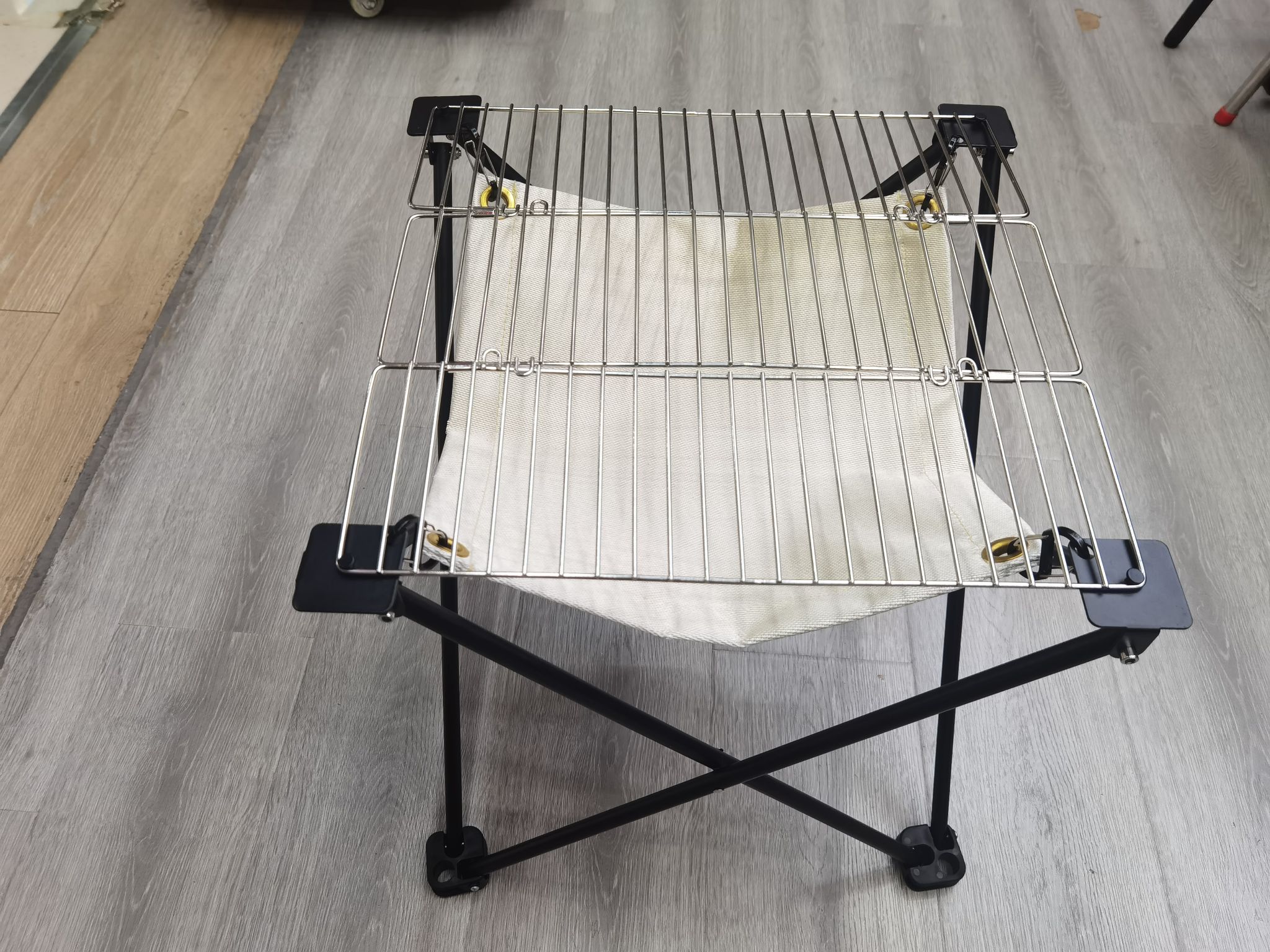 Outdoor Fire Rack High Temperature Melting Point 1000 Large Size 36*36 Collapsible Cloth Bag Grill undefined