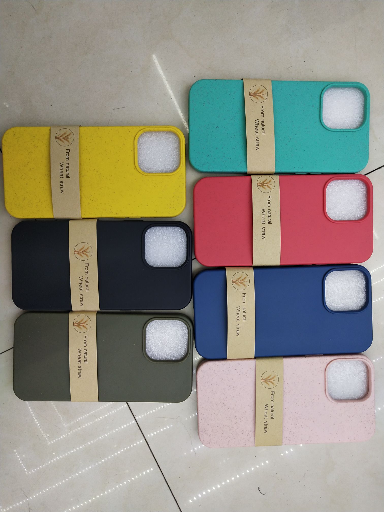 Wheat straw mobile phone case Natural environmental protection mobile phone case Apple 14 packets of data