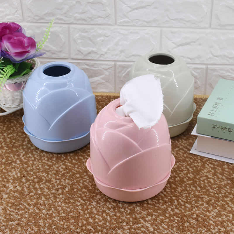 Stall Source New Creative Paper Towel Box Home Living Room Roll Paper Box Fashion Flower Napkin Box Manufacturers Specification drawing