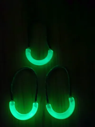 Bag Pull Head Glow-In-The-Dark Leather Rope