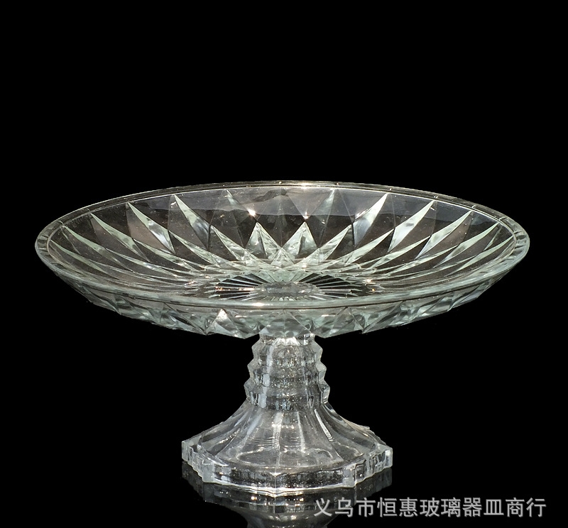 New Hotel Supplies Catering Glass Fruit Plate 8 