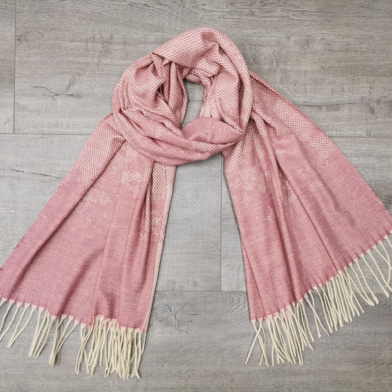 Autumn And Winter Mirage Imitation Cashmere Imitation Wool Burr Thick Warm Jacquard Scarf Love All Seasons