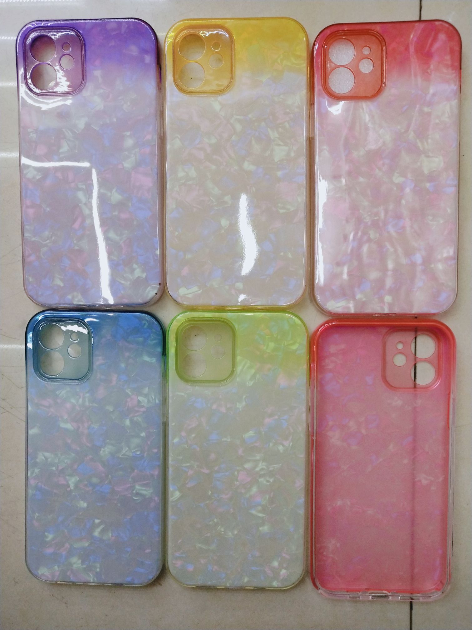 Colorful shell paper 3-in-1 phone case