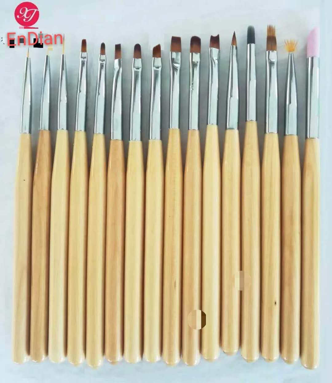 Nail Tools Sculpted Pen Nail Brush Painted Line Brush Floral Blur Gradient Brush full figure