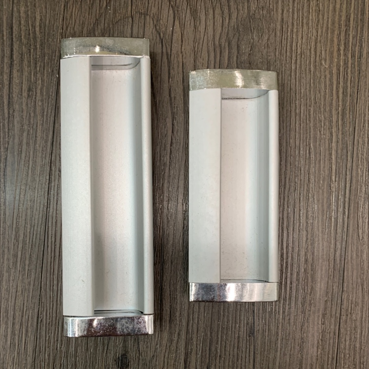 Drawer Dark Handles Modern Space Aluminum Inlaid Handles Move Door Slotted Recessed Aluminum Alloy Clasps details Picture