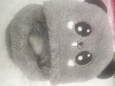 Arctic Velvet Children's Bear Neck Hat Cartoon Embroidery Warm, Soft, Comfortable And Beautiful