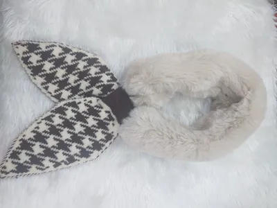 Thickened High-Grade Rabbit Hair Scarf Geometric Classic Fashion Everything