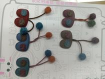 Rabbit sticky glasses hanging double balls