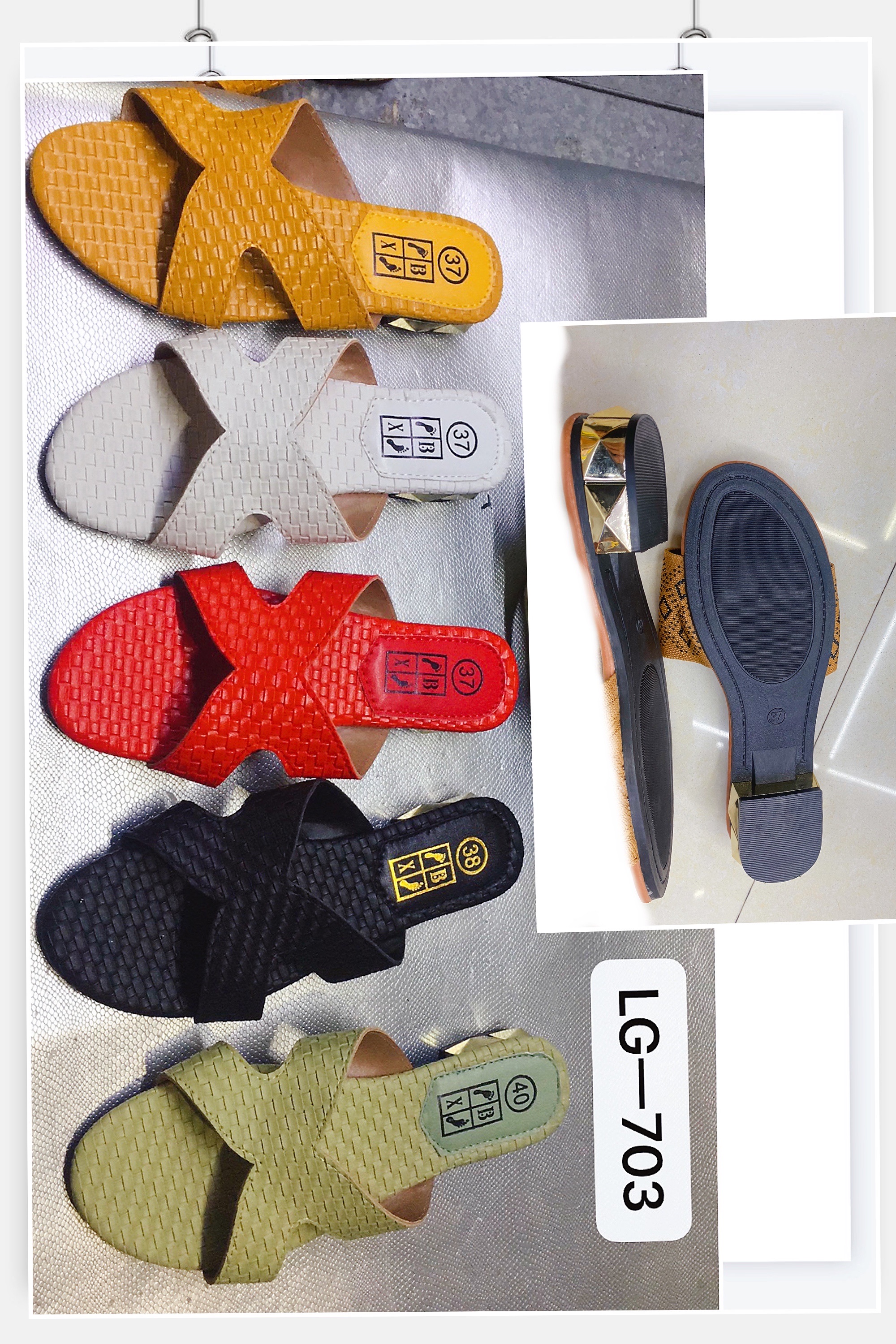 Chaozhou Women's Shoes Slippers In Stock Specification drawing