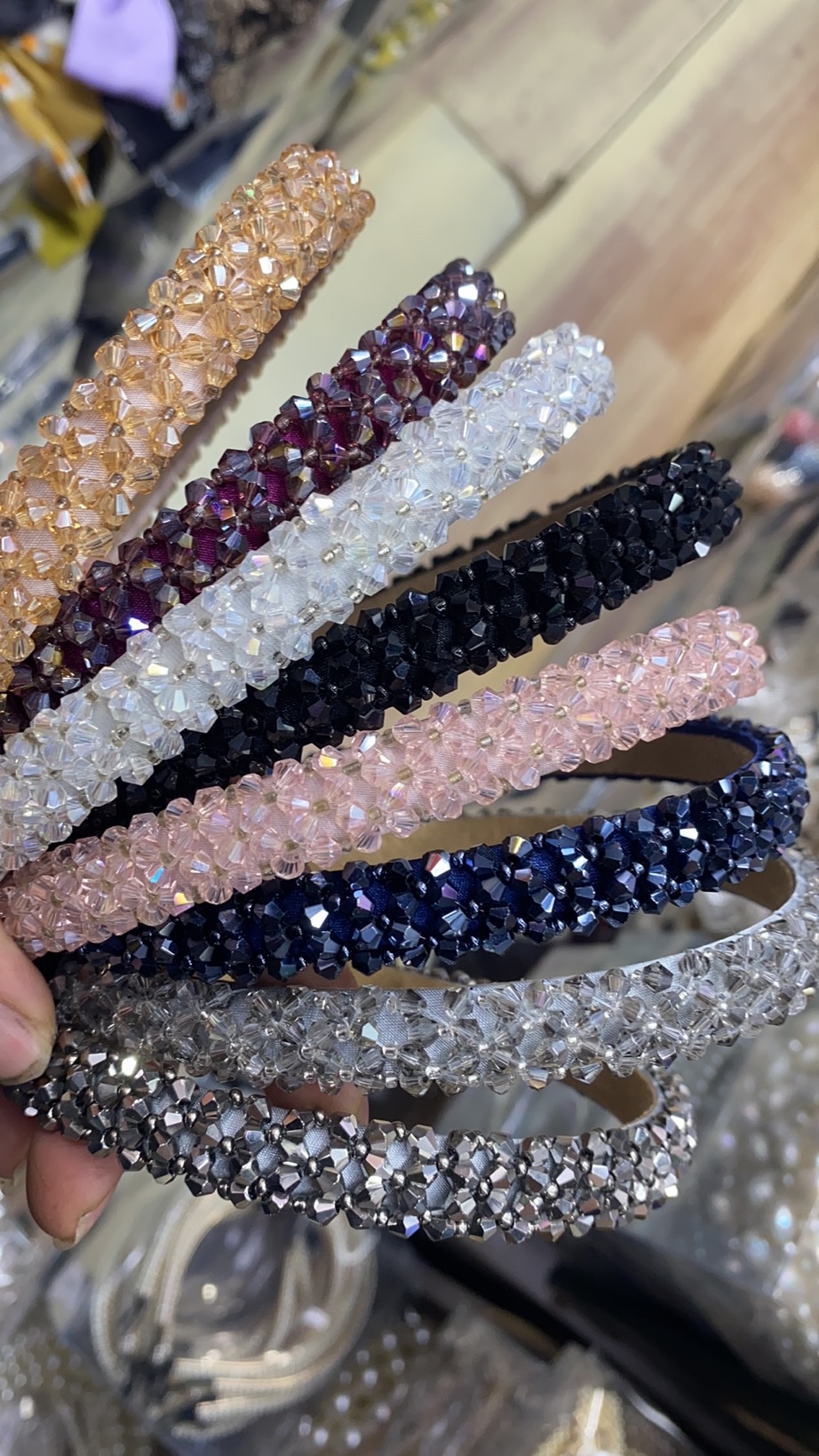 Pure Hand-Woven Crystal Headband, Hair Clip, Headband And Other Wholesale 30 Wholesale details Picture